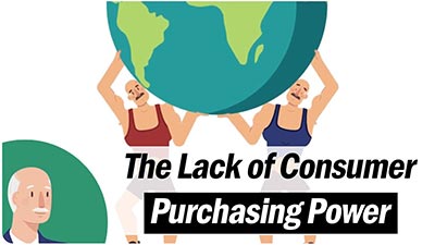 Video thumbnail reads: the lack of consumer purchasing power.