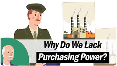Video thumbnail reads: why do we lack purchasing power?